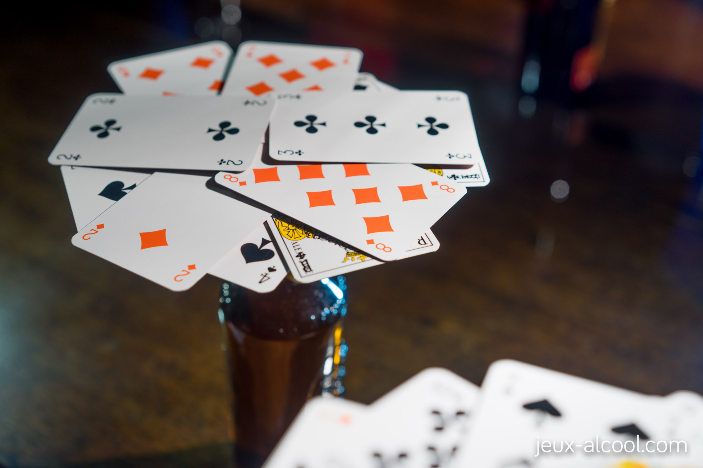 Brewski Brothers Jeu de cartes à jouer à boire – Cartes en plastique  étanche avec instructions sur les cartes (français non garanti) – Anneau  d'eau